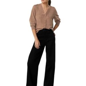 KOTTY Women's Straight Fit High-Rise Stretchable Jeans